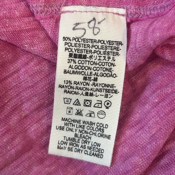 NWOT Free People We The Free Sundance Tee - Azalea Pink - Picture 6 of 7